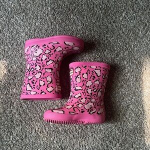 Hunter Pink Rain Boots, Kids, US size 6